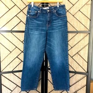 ELLA MOSS HIGH WAIST STRAIGHT CROPPED DENIM JEANS FOR WOMEN SIZE  8/29